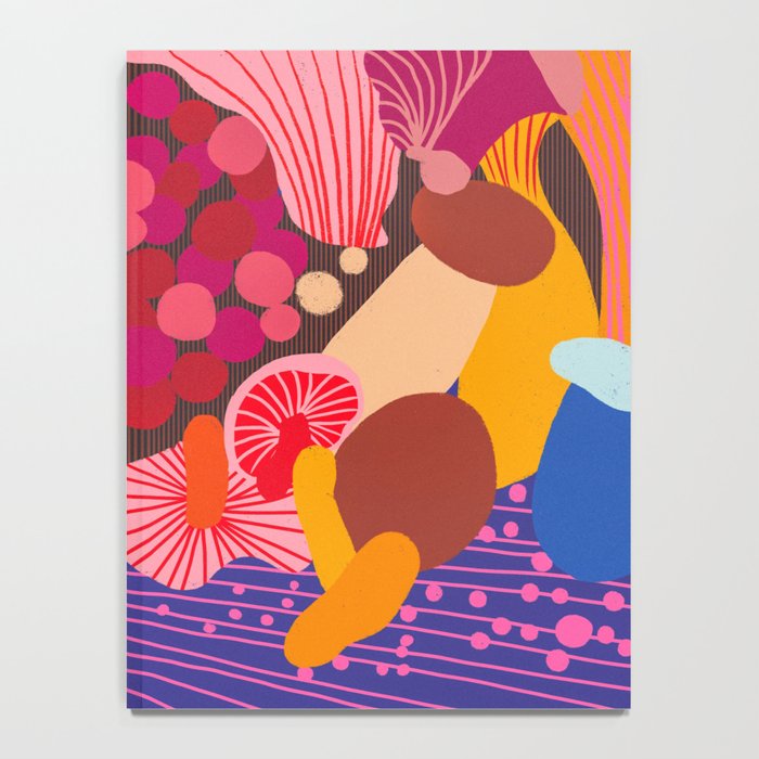 Mushroom abstract pattern Notebook Gallery Image 4