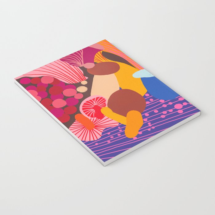 Mushroom abstract pattern Notebook Gallery Image 3