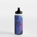 Galaxy Wolf Howling Rainbow Water Bottle Gallery Image 3