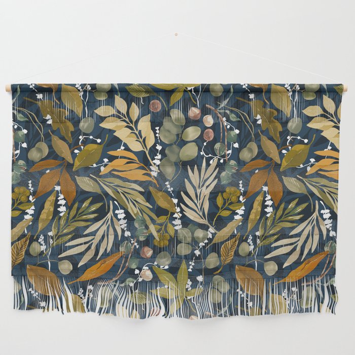 Fall leafy nature dark A Wall Hanging Gallery Image 1