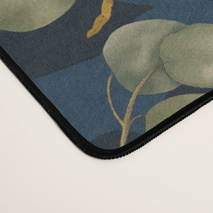 Fall leafy nature dark A Desk Mat Gallery Image 4