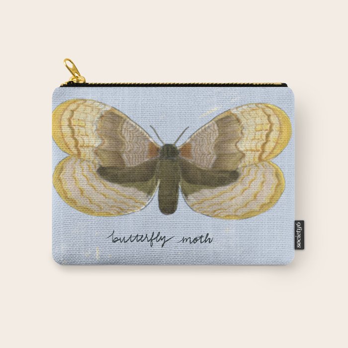 Butterfly Moth on Soft Sky Carry All Pouch Gallery Image 1