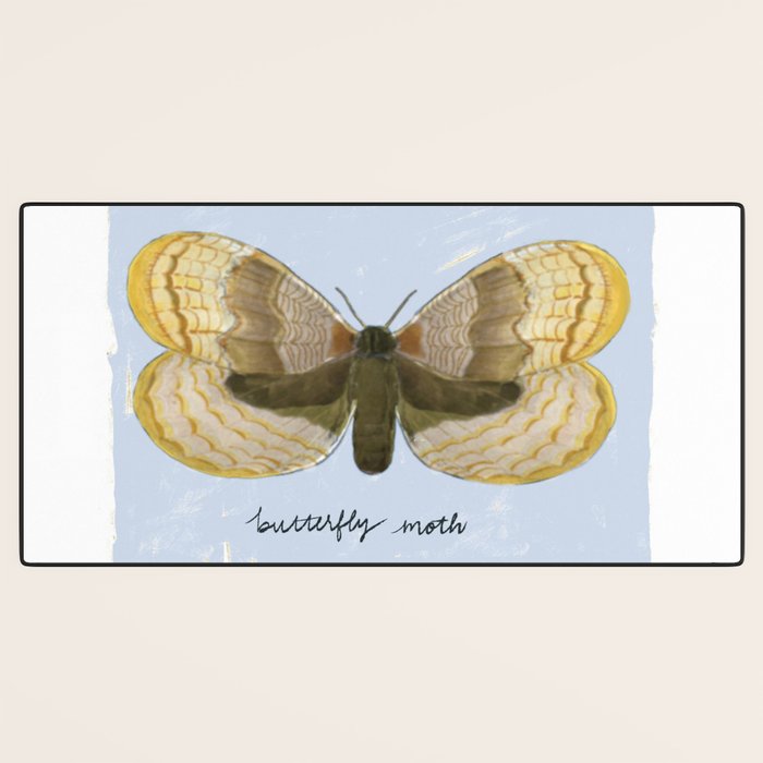 Butterfly Moth on Soft Sky Desk Mat Gallery Image 3