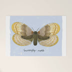 Butterfly Moth on Soft Sky Welcome Mat Gallery Image 1