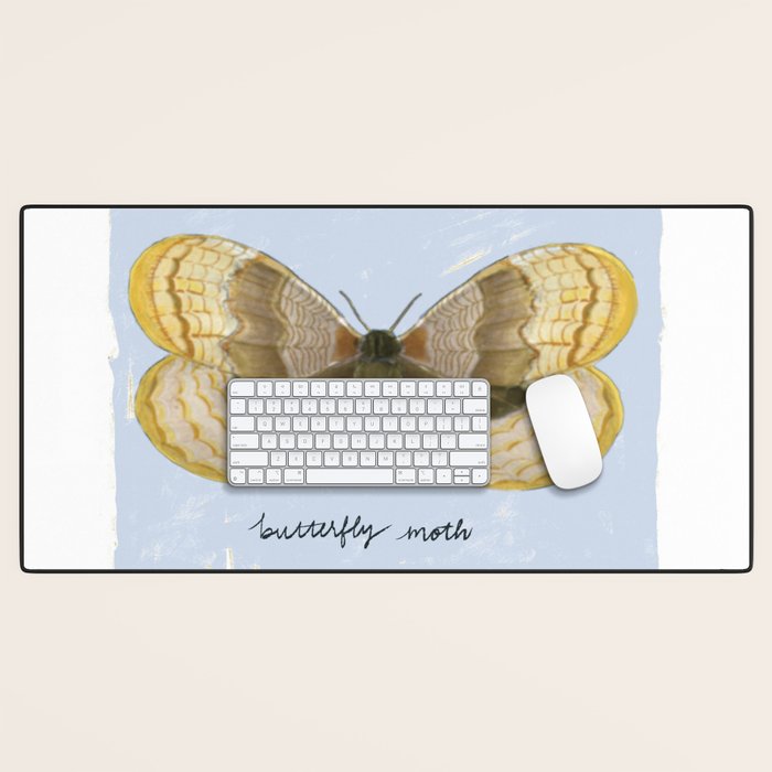 Butterfly Moth on Soft Sky Desk Mat Gallery Image 1