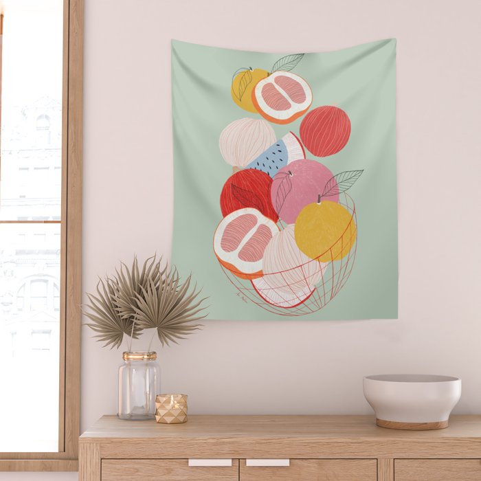 Fruit basket II Wall Tapestry Gallery Image 2