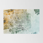 San Francisco City Street Map Rug Gallery Image 2