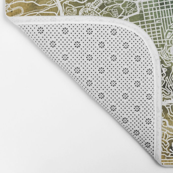 San Francisco City Street Map Bath Mat Gallery Image 2