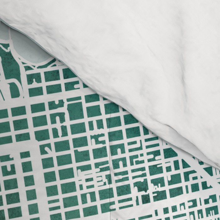 San Francisco City Street Map Comforter Gallery Image 4