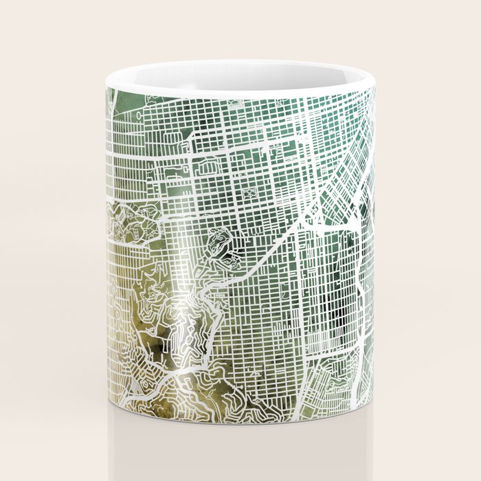 San Francisco City Street Map Coffee Mug Gallery Image 4
