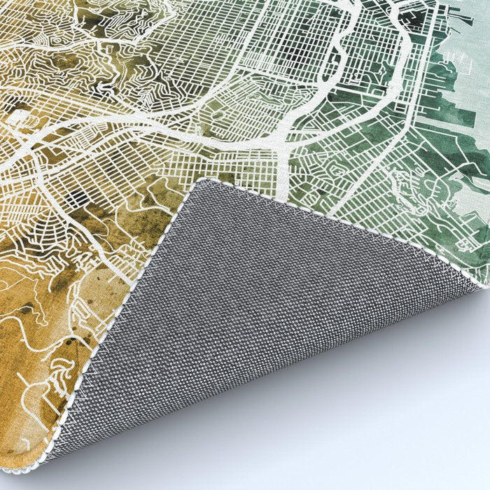 San Francisco City Street Map Rug Gallery Image 4
