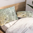 San Francisco City Street Map Pillow Sham Gallery Image 2