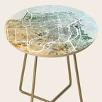 San Francisco City Street Map Side Table Gallery Image 2