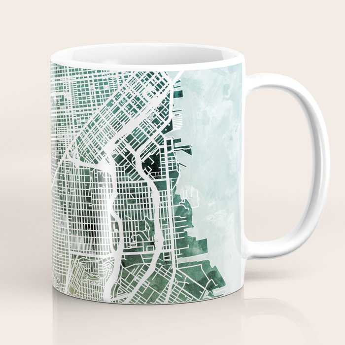 San Francisco City Street Map Coffee Mug Gallery Image 1