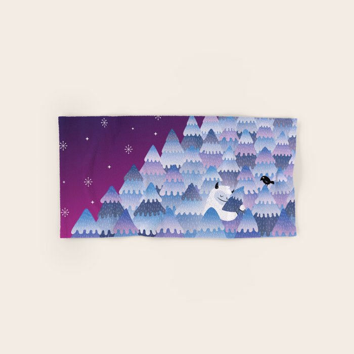 Tree Hugger (Night Version) Bath Towel Gallery Image 1
