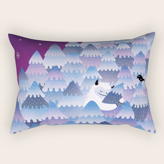 Tree Hugger (Night Version) Rectangular Pillow Gallery Image 1