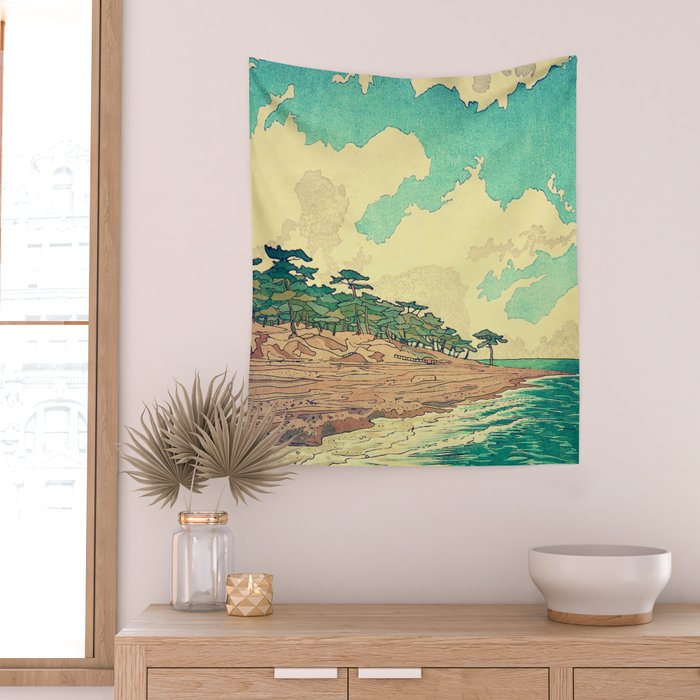 Arriving at Fenzhuo - Nature Landscape Wall Tapestry Gallery Image 2