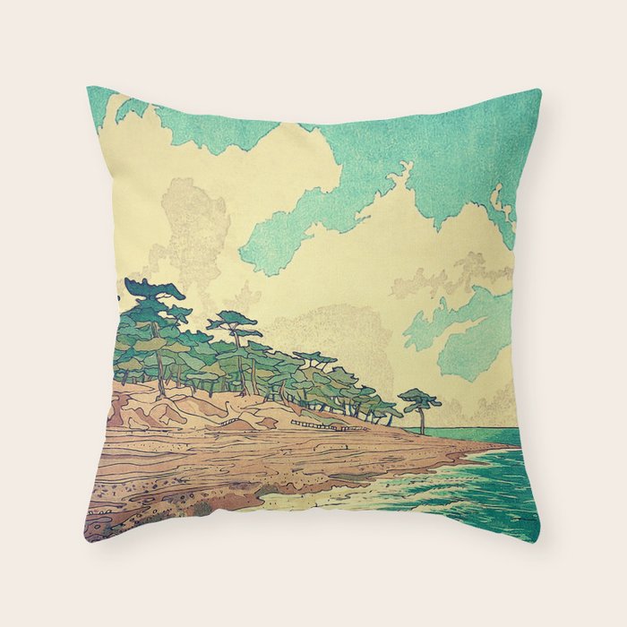 Arriving at Fenzhuo - Nature Landscape Throw Pillow Gallery Image 1