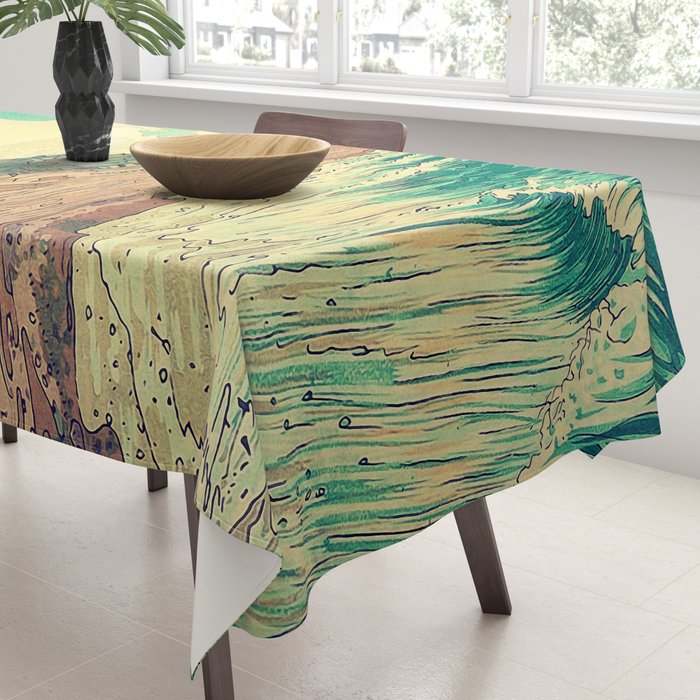 Arriving at Fenzhuo - Nature Landscape Tablecloth Gallery Image 3