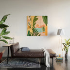 Moroccan Coast Tropical Sunset Scene Wood Wall Art Gallery Image 2