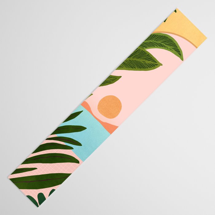 Moroccan Coast Tropical Sunset Scene Table Runner Gallery Image 3