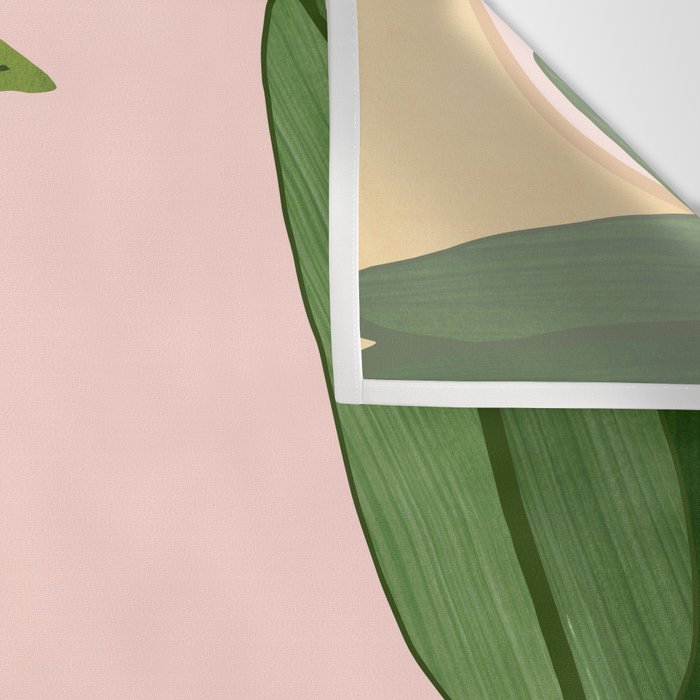 Moroccan Coast Tropical Sunset Scene Wall Tapestry Gallery Image 3