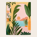 Moroccan Coast Tropical Sunset Scene Poster Gallery Image 4