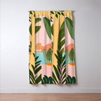 Moroccan Coast Tropical Sunset Scene Window Curtain Gallery Image 3