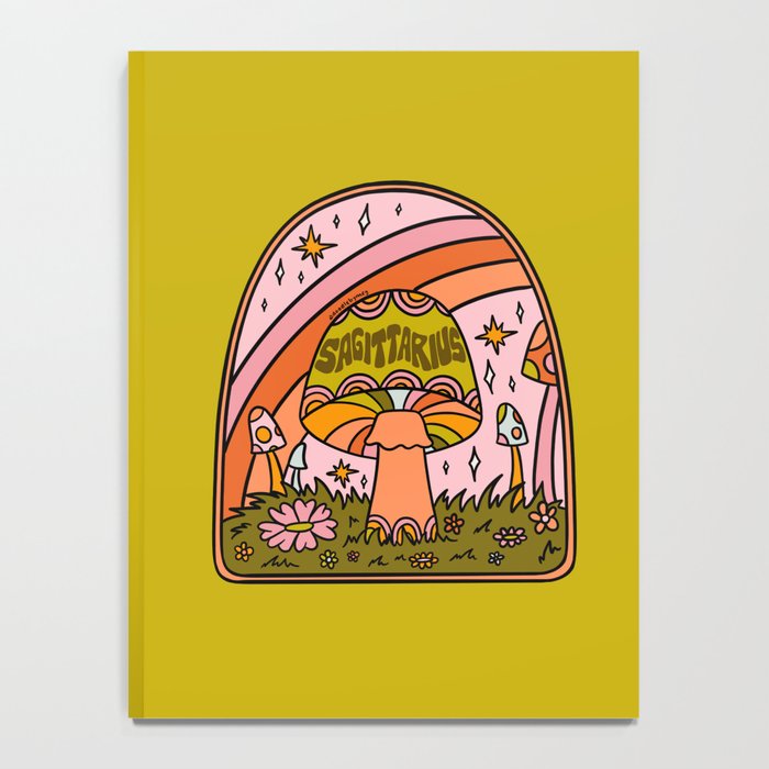 Sagittarius Mushroom Notebook Gallery Image 4