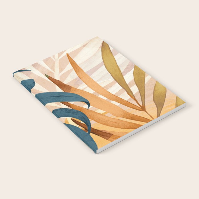 Modern Abstract Art Tropical Leaves 4 Notebook Gallery Image 2