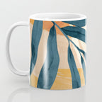 Modern Abstract Art Tropical Leaves 4 Coffee Mug Gallery Image 3