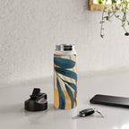 Modern Abstract Art Tropical Leaves 4 Water Bottle Gallery Image 4