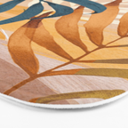 Modern Abstract Art Tropical Leaves 4 Bath Mat Gallery Image 3