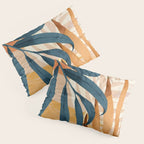 Modern Abstract Art Tropical Leaves 4 Pillow Sham Gallery Image 3