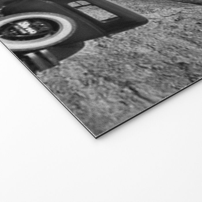 Old Hollywood sign Hollywoodland black and white photograph Welcome Mat Gallery Image 2