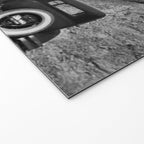 Old Hollywood sign Hollywoodland black and white photograph Welcome Mat Gallery Image 2