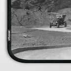 Old Hollywood sign Hollywoodland black and white photograph Laptop Sleeve Gallery Image 3