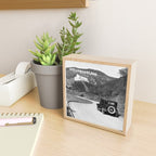 Old Hollywood sign Hollywoodland black and white photograph Mini Art Print Gallery Image 2