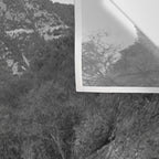 Old Hollywood sign Hollywoodland black and white photograph Wall Tapestry Gallery Image 3