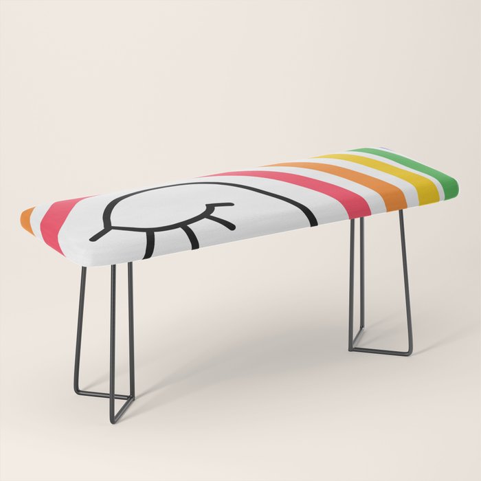 Rainbow Head Nº2 - Happy Pride colours Bench Gallery Image 1