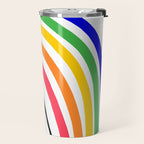 Rainbow Head Nº2 - Happy Pride colours Travel Mug Gallery Image 2