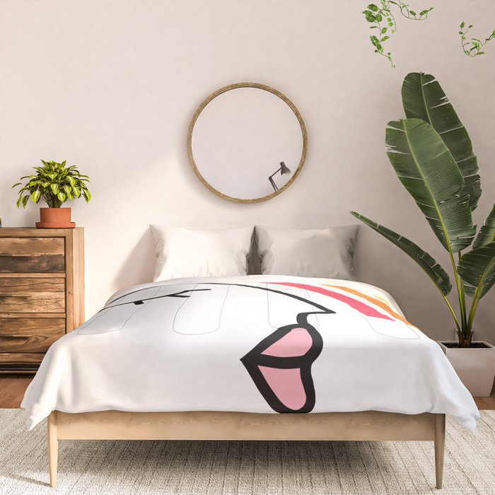 Rainbow Head Nº2 - Happy Pride colours Comforter Gallery Image 3