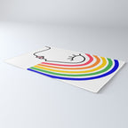Rainbow Head Nº2 - Happy Pride colours Rug Gallery Image 3