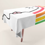 Rainbow Head Nº2 - Happy Pride colours Tablecloth Gallery Image 1