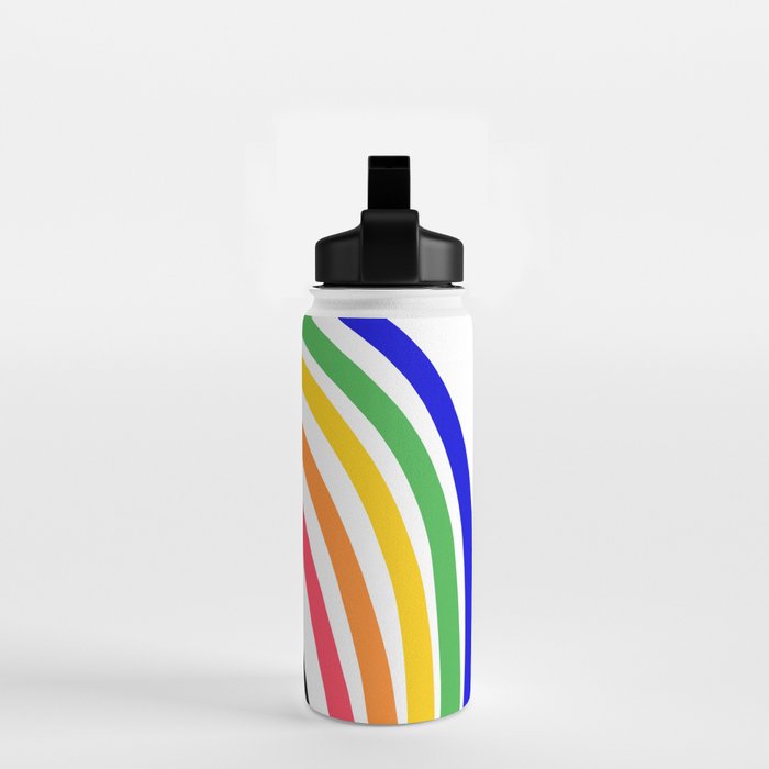 Rainbow Head Nº2 - Happy Pride colours Water Bottle Gallery Image 2