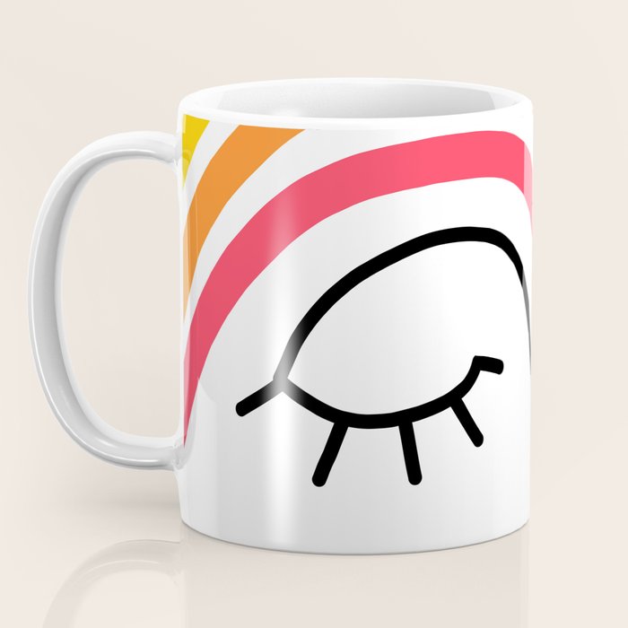 Rainbow Head Nº2 - Happy Pride colours Coffee Mug Gallery Image 3