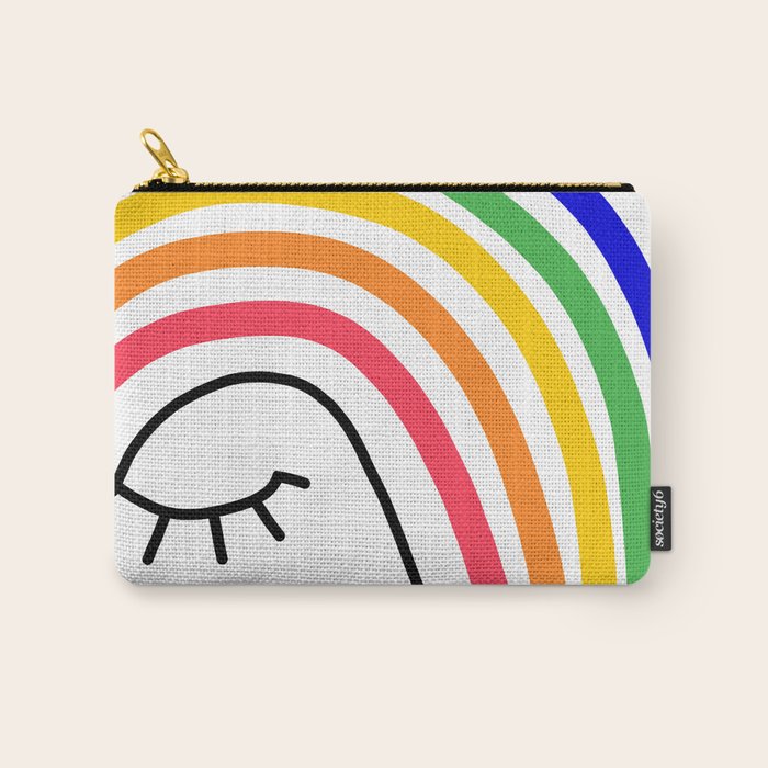 Rainbow Head Nº2 - Happy Pride colours Carry All Pouch Gallery Image 1