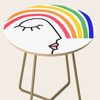 Rainbow Head Nº2 - Happy Pride colours Side Table Gallery Image 2