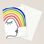 Rainbow Head Nº2 - Happy Pride colours Stationery Card Gallery Image 2