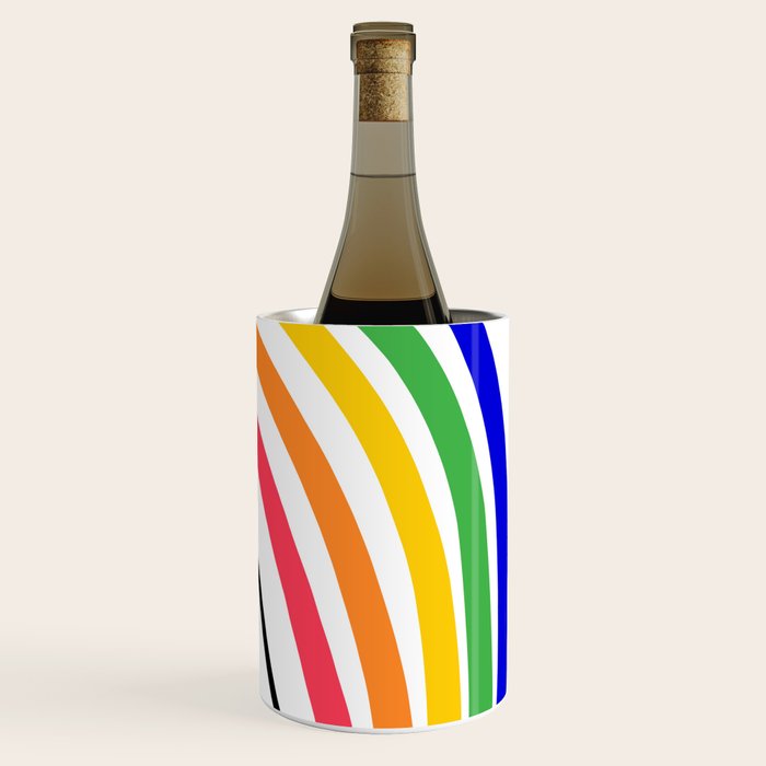 Rainbow Head Nº2 - Happy Pride colours Wine Chiller Gallery Image 3